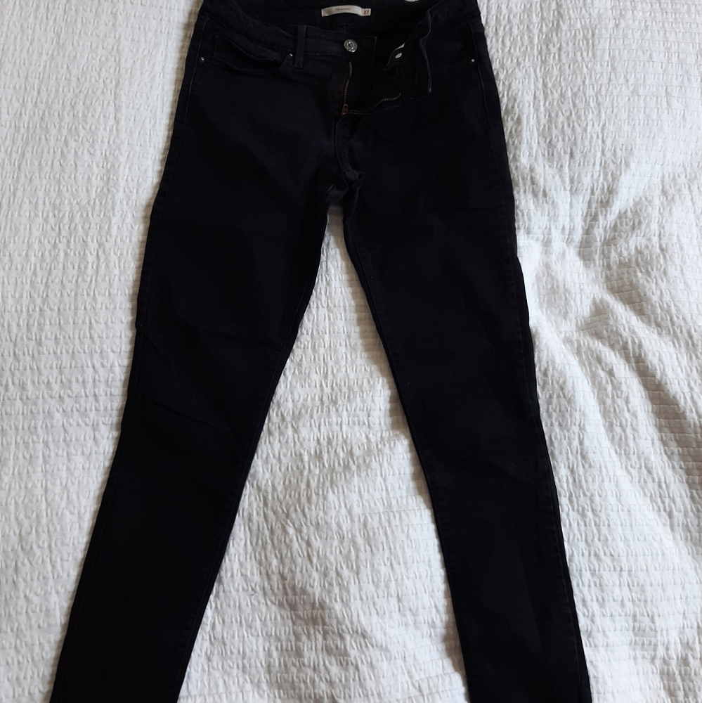 Levi's 711 Skinny Jeans Color Black Sheep Size 27